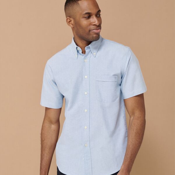 Henbury Short Sleeve Classic Oxford Shirt Thumbnail