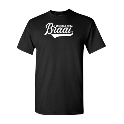Ons gaan nou braai T-Shirt (White Print)  Thumbnail